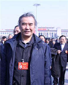 參加全國政協開幕式的委員李冰