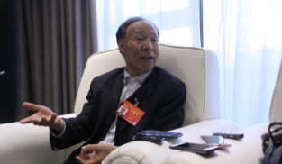 政協委員白庚勝接受記者采訪