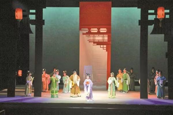 晉劇《望海樓臺》。 記者 張浩亮 攝