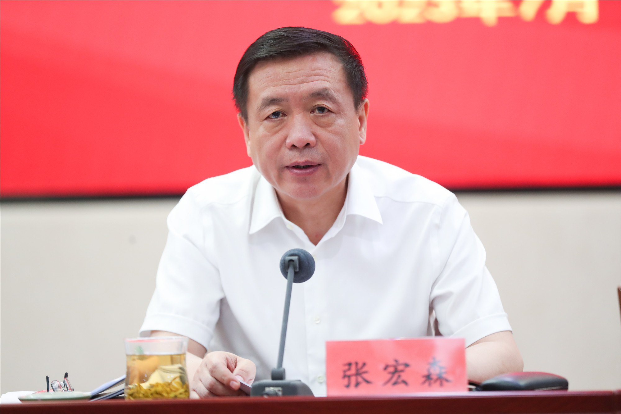 中國作協黨組書記、副主席張宏森講話