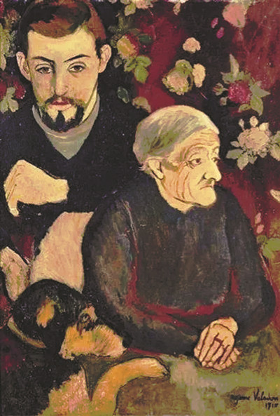 祖母和孫子 瓦拉東 作