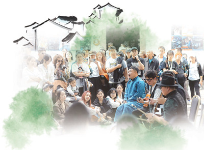 　2023烏鎮戲劇節古鎮嘉年華表演。