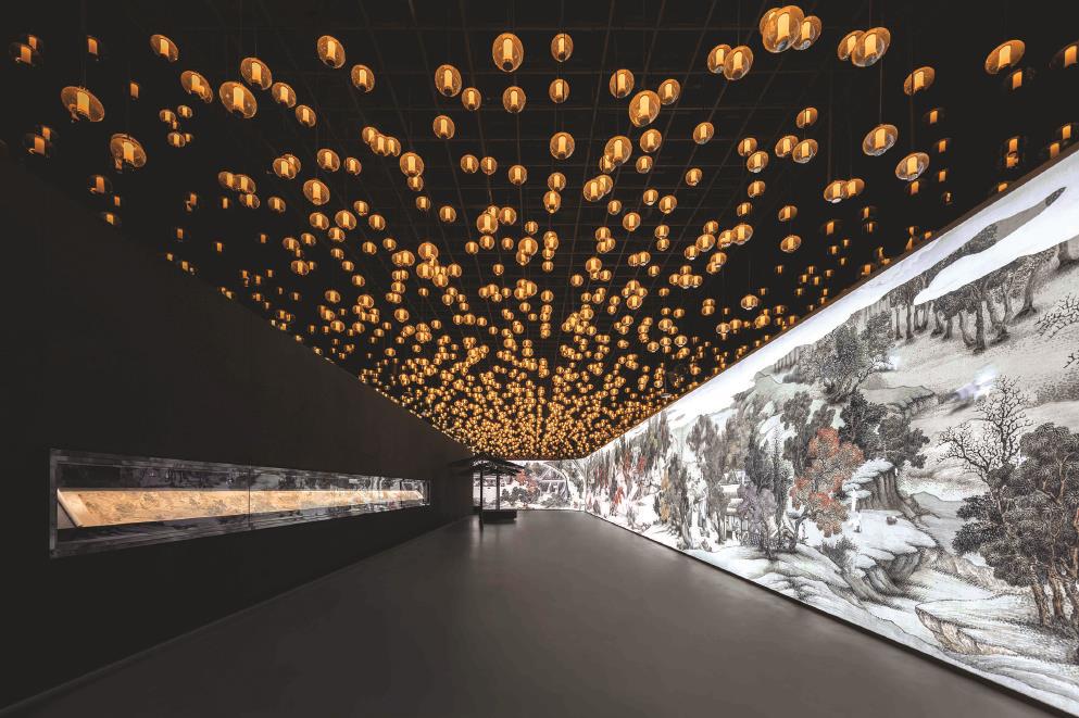 南京德基藝術博物館“金陵圖數字藝術展”現場