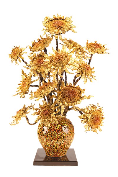 燃燒的向日葵(熔銅作品) 朱炳仁作