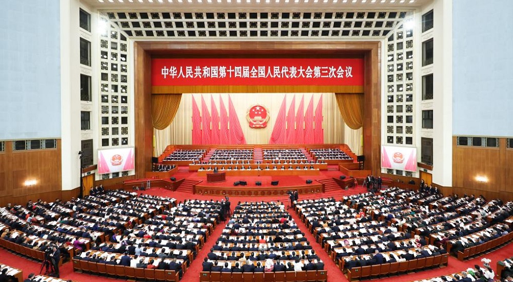 3月5日，十四屆全國人大三次會議開幕會在北京人民大會堂舉行