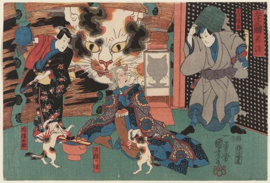 歌川國芳「五十三次 岡崎」等，1847 ACCESSION NUMBER:49.1248