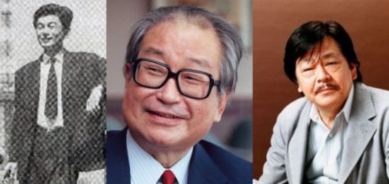 左起：星新一 、小松左京、&nbsp;筒井康隆