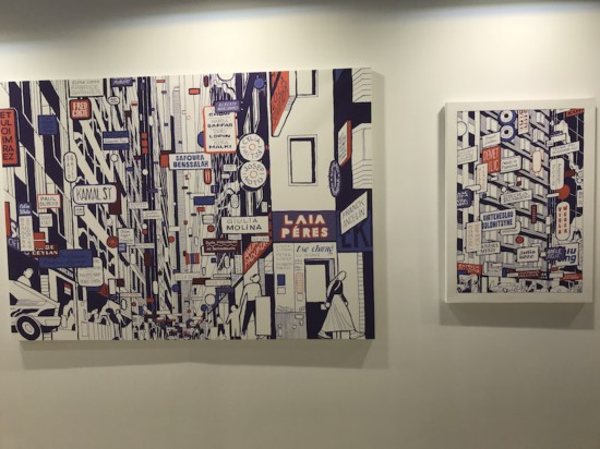 展廳現場，莉婭?穆拉維克筆下的上海