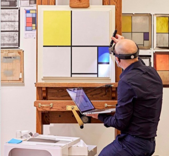 蒙德里安保護項目對基金會藏有7幅畫蒙德里安做了深入的研究