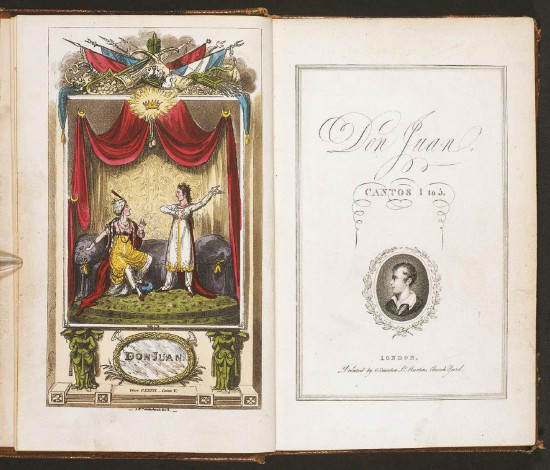 早期出版的《唐璜》中的插圖?，F收藏于大英圖書館